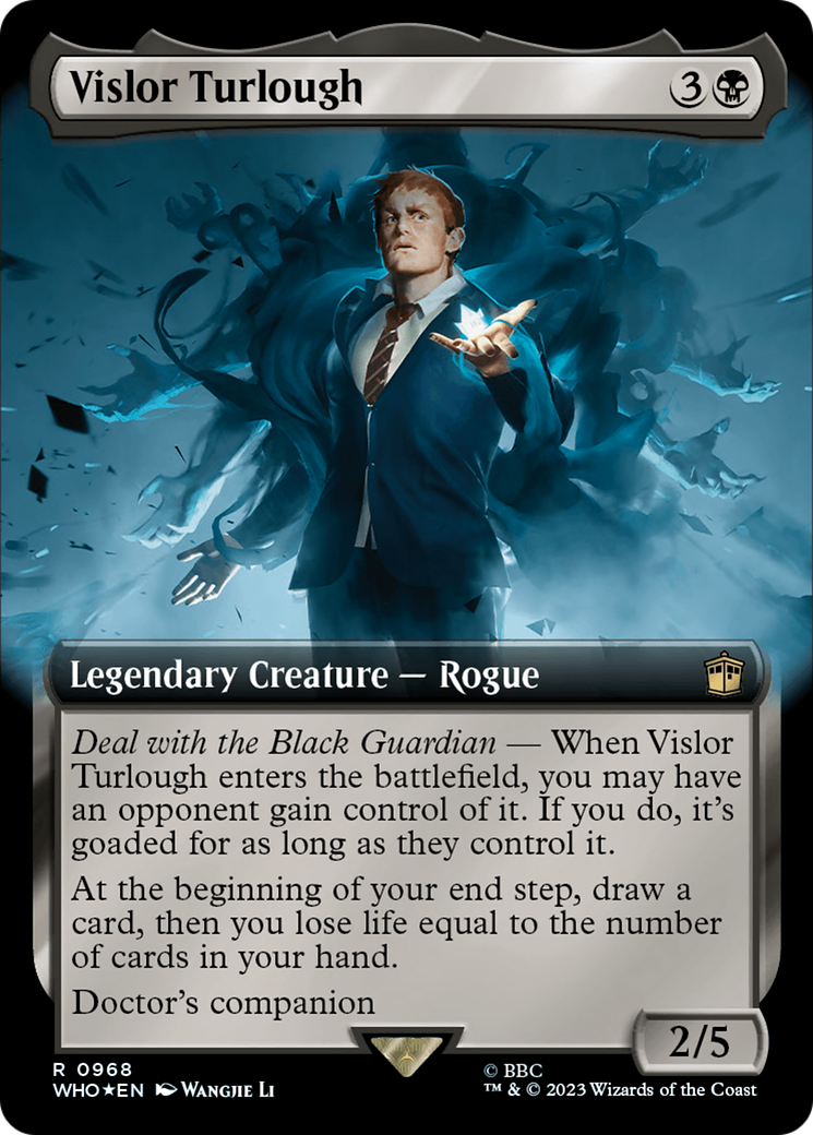 Vislor Turlough (Extended Art) (Surge Foil) [Doctor Who] | Cards and Coasters CA