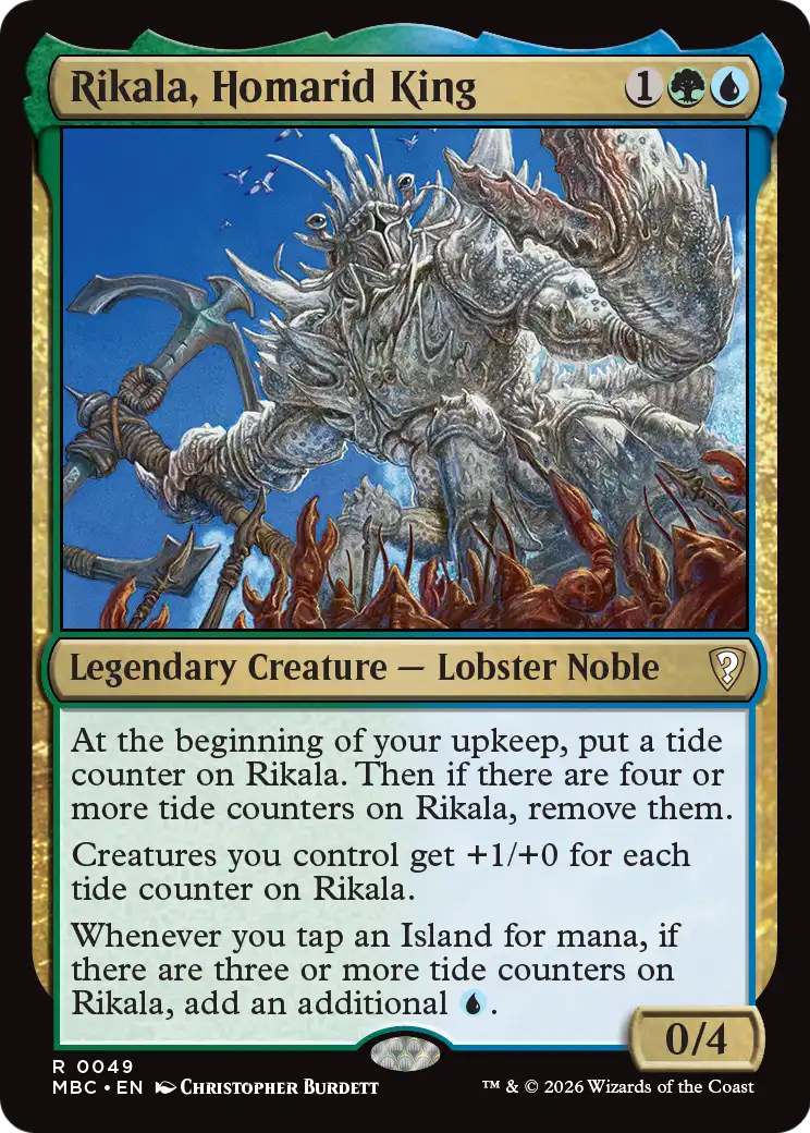 Rikala, Homarid King [Mystery Booster: Commander Edition] | Cards and Coasters CA