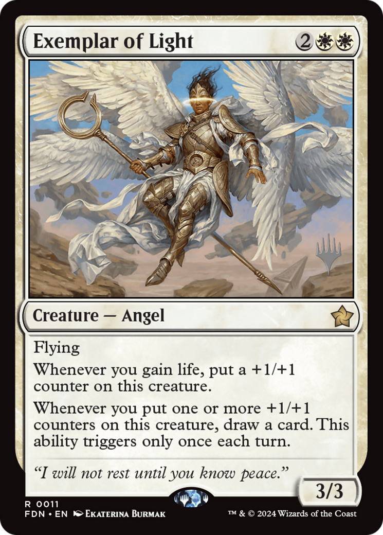 Exemplar of Light [Foundations Promos] | Cards and Coasters CA