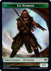 Elf Warrior // Angel Warrior Double-Sided Token [Kaldheim Tokens] | Cards and Coasters CA