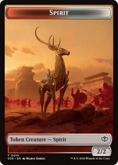 Copy // Spirit (0010) Double-Sided Token [Secrets of Strixhaven Tokens] | Cards and Coasters CA