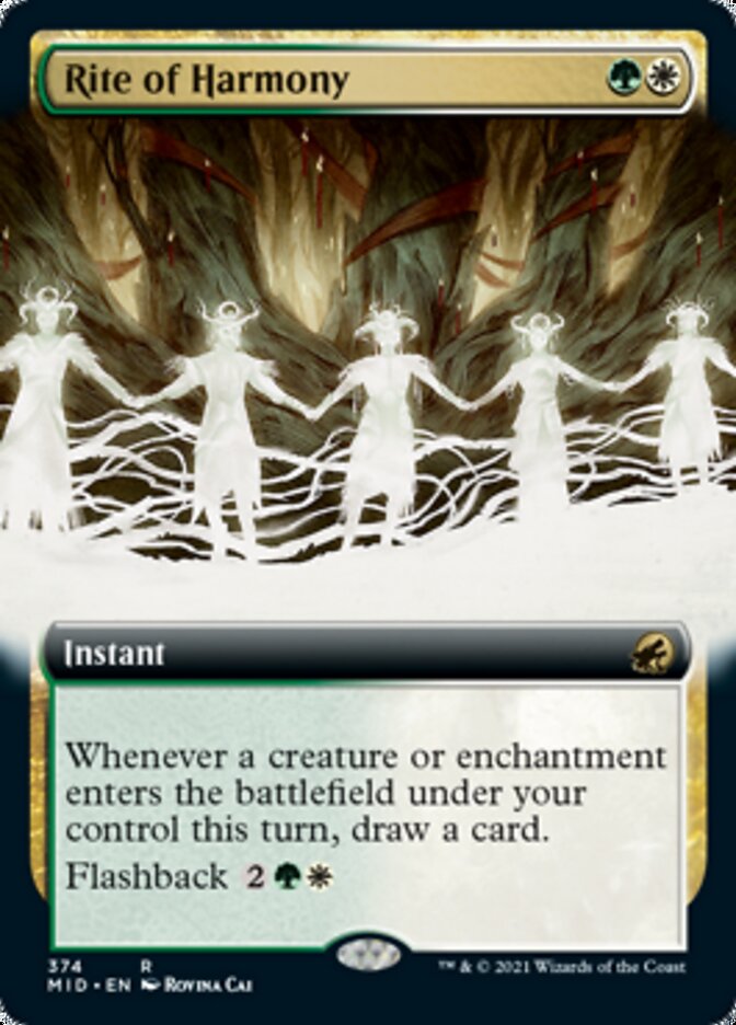 Rite of Harmony (Extended Art) [Innistrad: Midnight Hunt] | Cards and Coasters CA