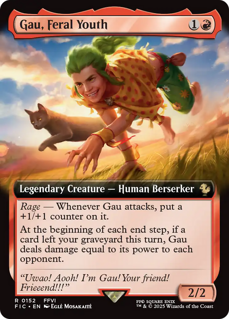 Gau, Feral Youth (Extended Art) [FINAL FANTASY Commander] | Cards and Coasters CA