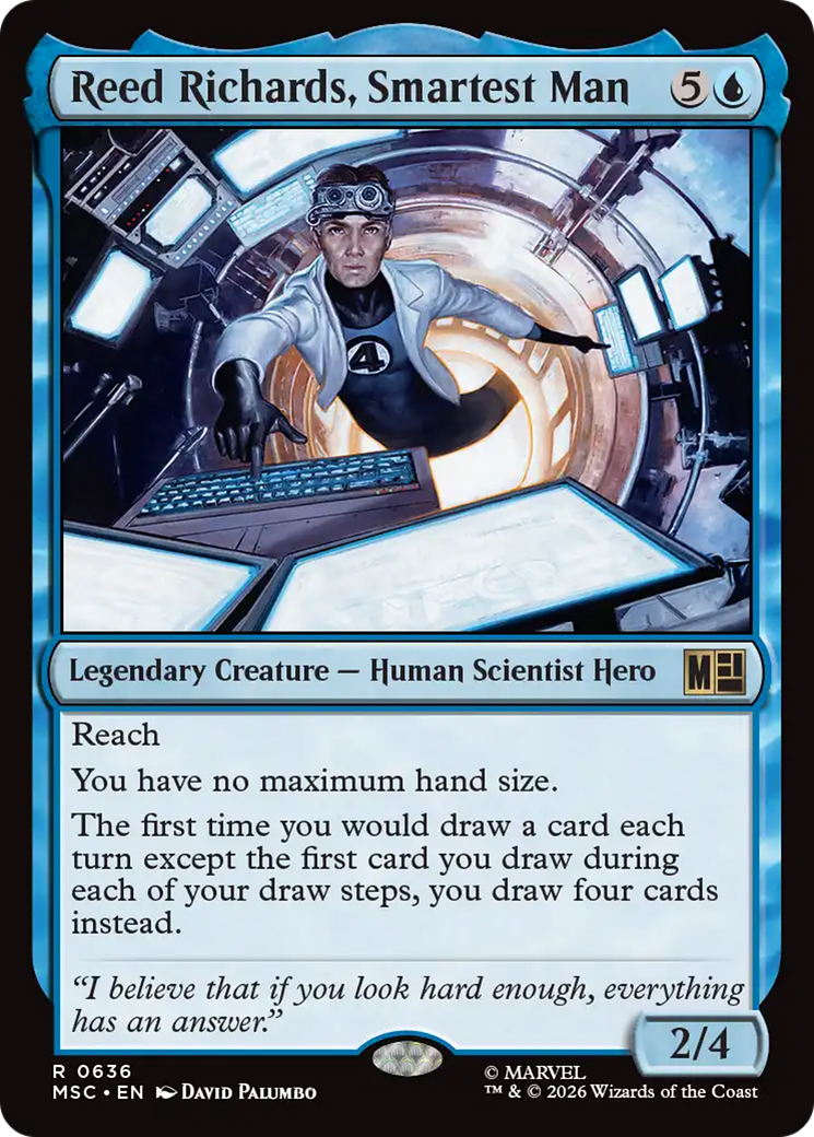 Reed Richards, Smartest Man [Marvel Super Heroes Commander] | Cards and Coasters CA