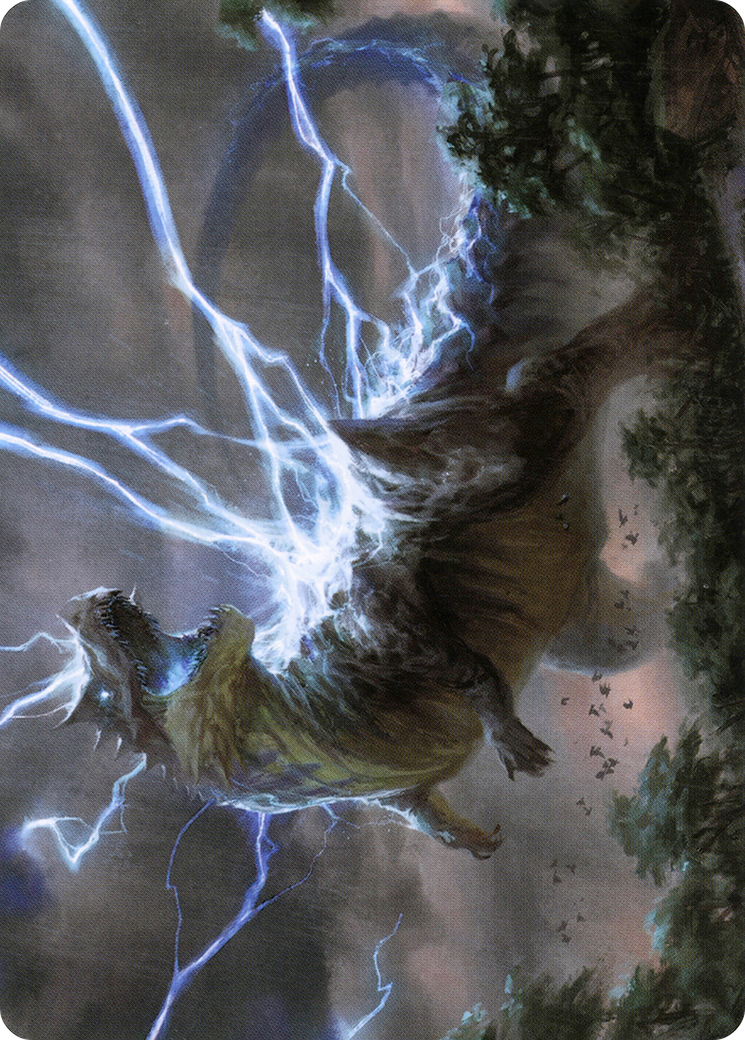 Thrasta, Tempest's Roar Art Card (41) [Modern Horizons 2 Art Series] | Cards and Coasters CA