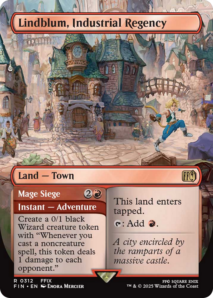 Lindblum, Industrial Regency (Borderless) [FINAL FANTASY] | Cards and Coasters CA