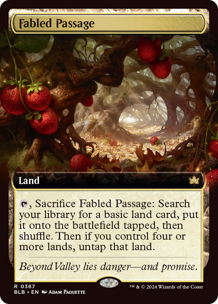 Fabled Passage (Extended Art) [Bloomburrow] | Cards and Coasters CA