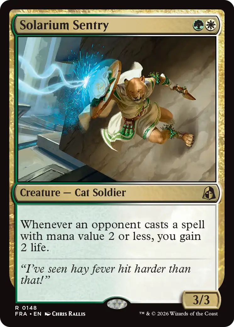 Solarium Sentry [Reality Fracture] | Cards and Coasters CA