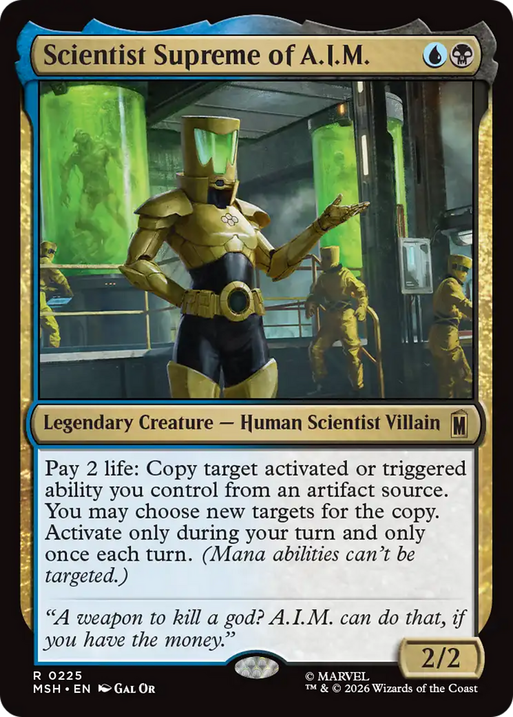 Scientist Supreme of A.I.M. [Marvel Super Heroes] | Cards and Coasters CA