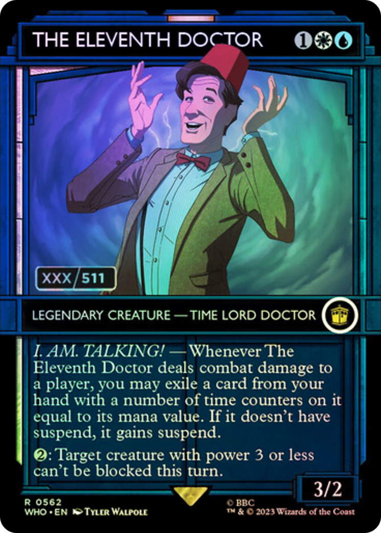 The Eleventh Doctor (Serial Numbered) [Doctor Who] | Cards and Coasters CA