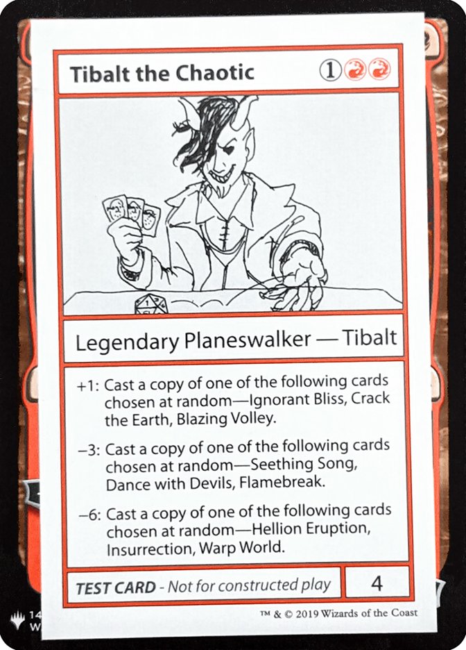 Tibalt the Chaotic [Mystery Booster Playtest Cards] | Cards and Coasters CA