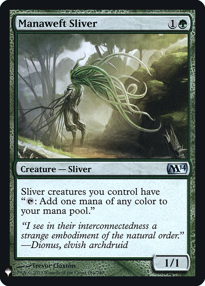 Manaweft Sliver [Mystery Booster] | Cards and Coasters CA