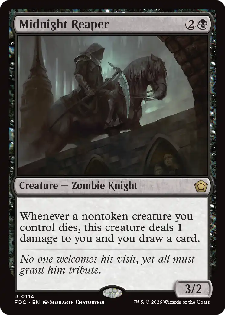 Midnight Reaper [Foundations Commander] | Cards and Coasters CA