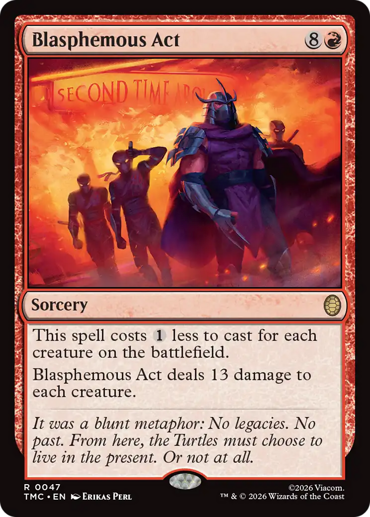 Blasphemous Act [Teenage Mutant Ninja Turtles Commander] | Cards and Coasters CA