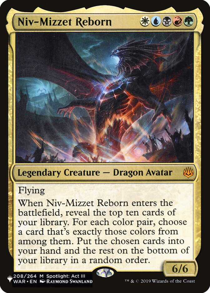 Niv-Mizzet Reborn [The List] | Cards and Coasters CA