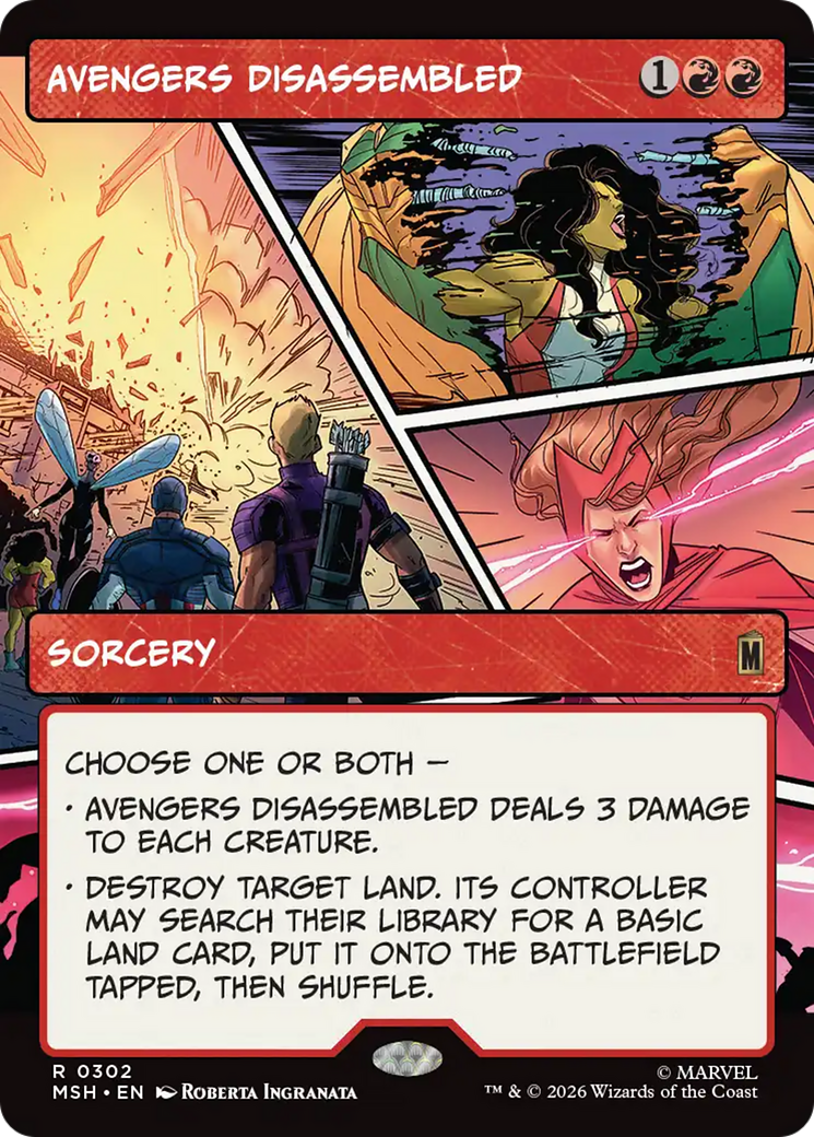 Avengers Disassembled (Borderless) [Marvel Super Heroes] | Cards and Coasters CA