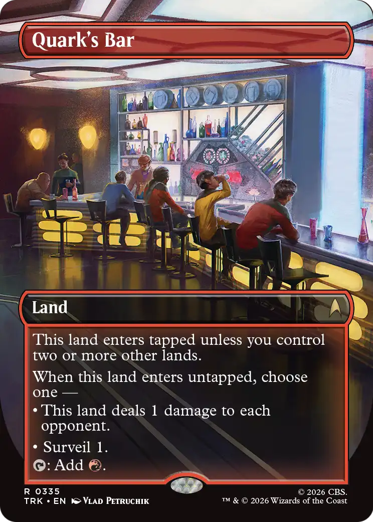 Quark's Bar (Borderless) (0335) [Star Trek] | Cards and Coasters CA