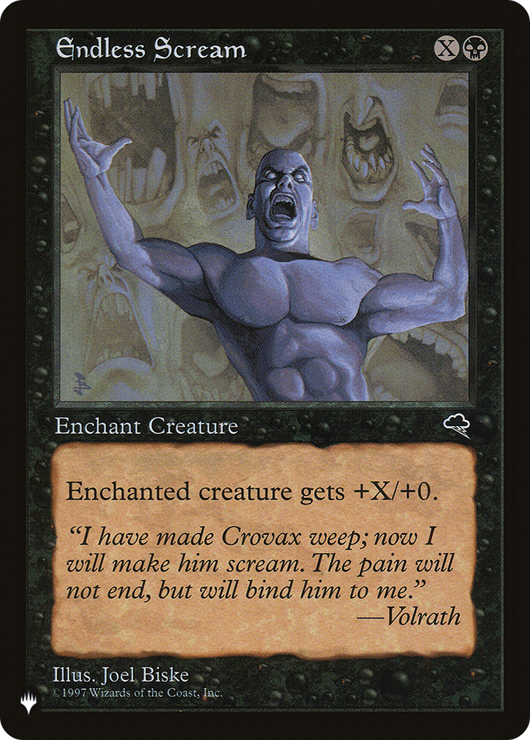 Endless Scream [The List Reprints] | Cards and Coasters CA