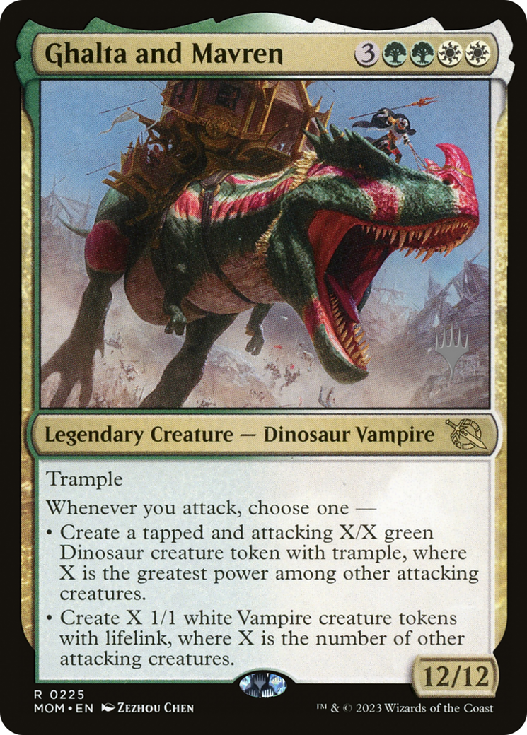 Ghalta and Mavren (Promo Pack) [March of the Machine Promos] | Cards and Coasters CA