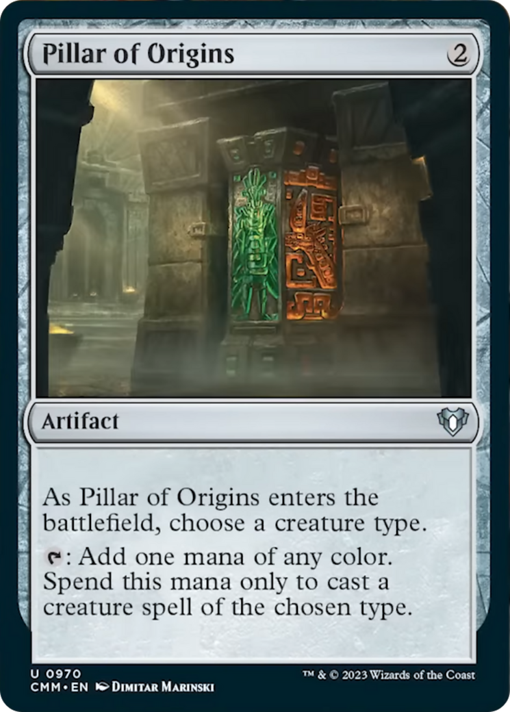 Pillar of Origins [Commander Masters] | Cards and Coasters CA