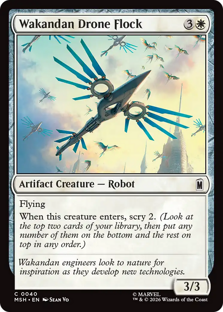 Wakandan Drone Flock [Marvel Super Heroes] | Cards and Coasters CA