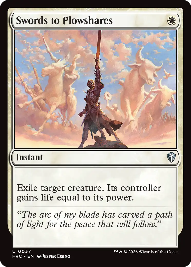 Swords to Plowshares [Reality Fracture Commander] | Cards and Coasters CA