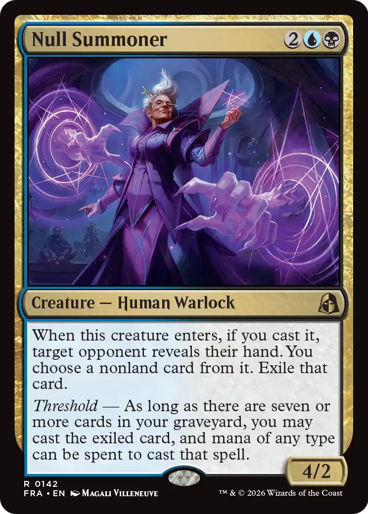 Null Summoner [Reality Fracture] | Cards and Coasters CA