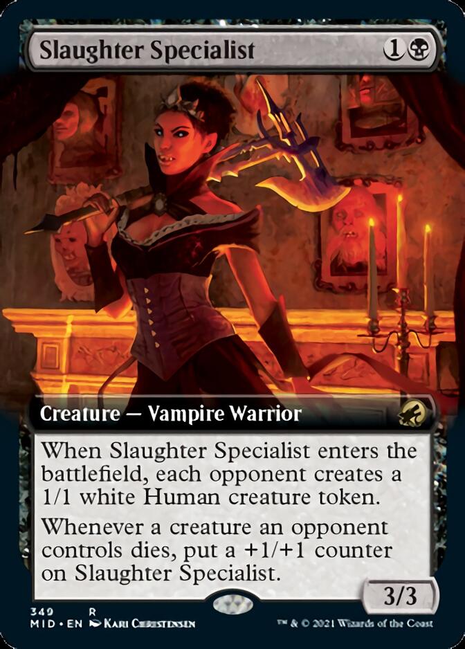 Slaughter Specialist (Extended Art) [Innistrad: Midnight Hunt] | Cards and Coasters CA