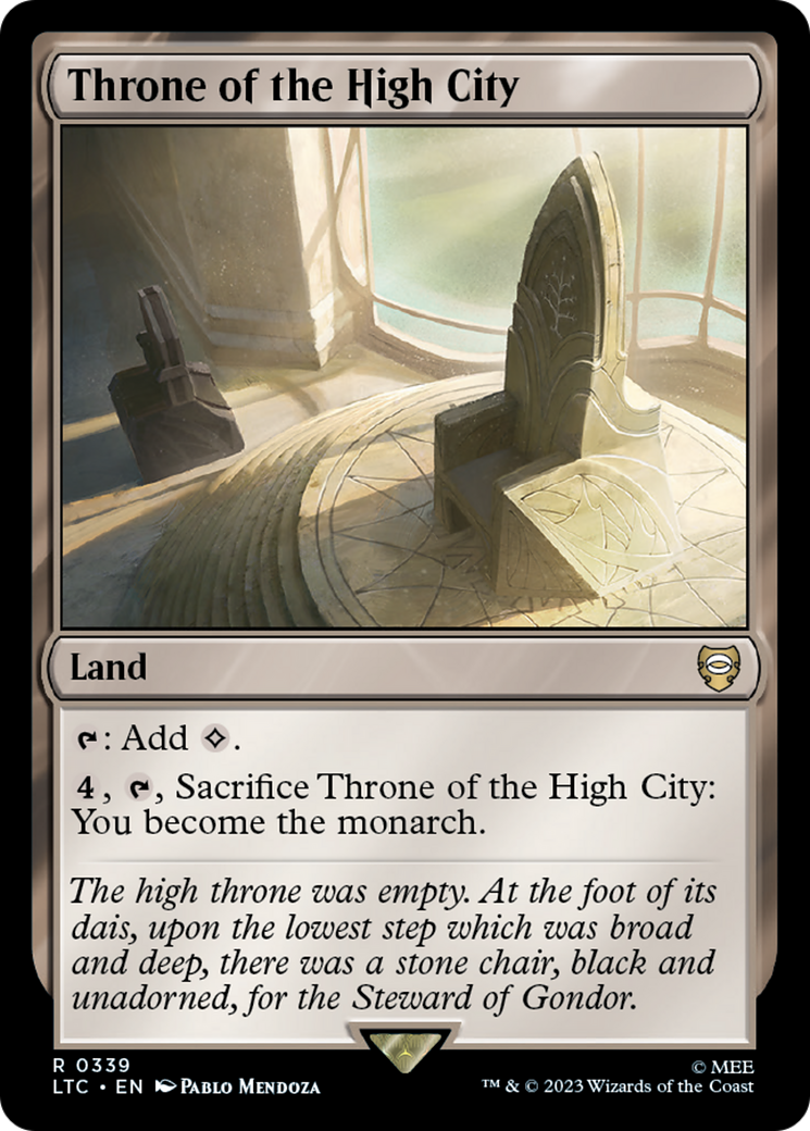 Throne of the High City [The Lord of the Rings: Tales of Middle-Earth Commander] | Cards and Coasters CA