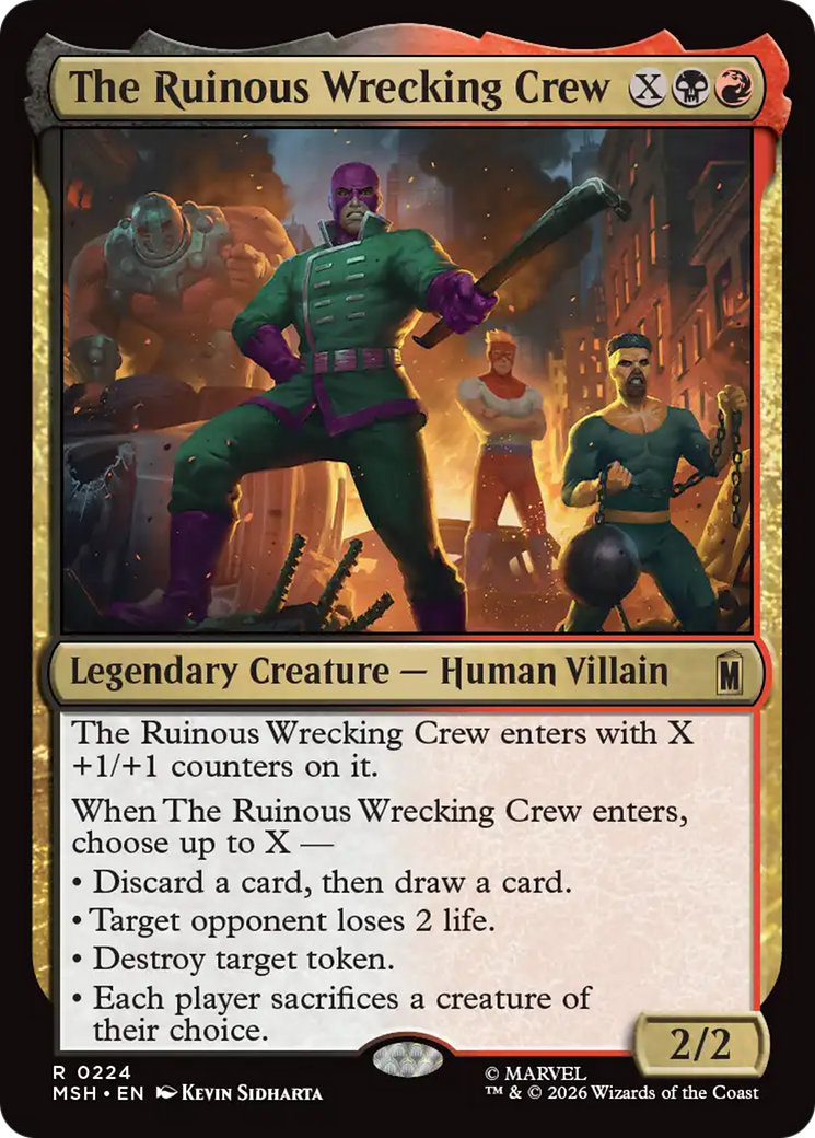 The Ruinous Wrecking Crew [Marvel Super Heroes] | Cards and Coasters CA
