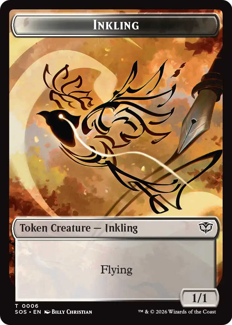 Slug // Inkling Double-Sided Token [The List] | Cards and Coasters CA