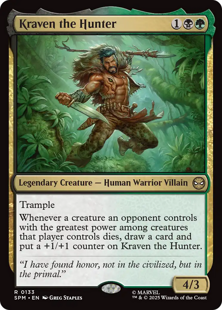 Kraven the Hunter [Marvel's Spider-Man] | Cards and Coasters CA