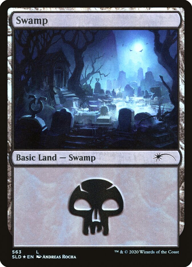 Swamp (Spooky) (563) [Secret Lair Drop Promos] | Cards and Coasters CA