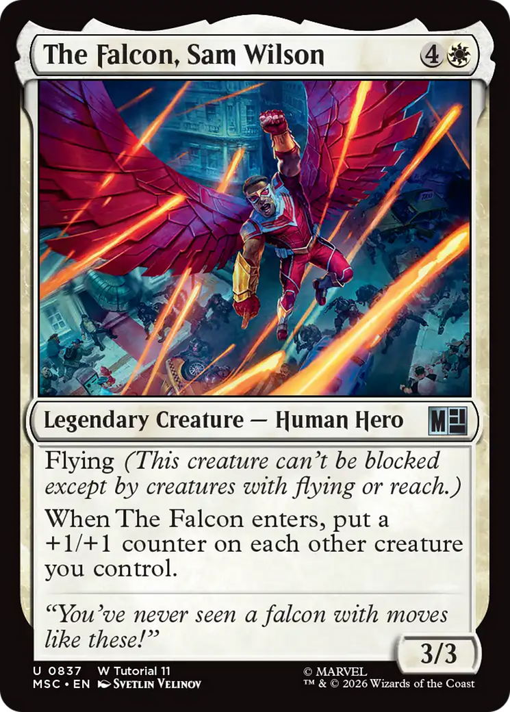 The Falcon, Sam Wilson [Marvel Super Heroes Commander] | Cards and Coasters CA