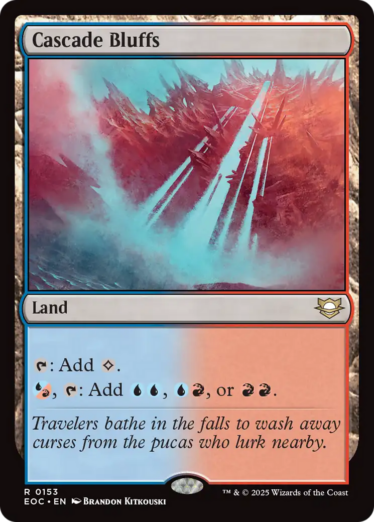 Cascade Bluffs [Edge of Eternities Commander] | Cards and Coasters CA