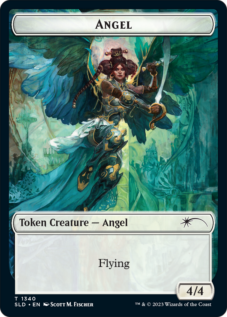 Angel // Spirit Double-Sided Token [Secret Lair Drop Series] | Cards and Coasters CA