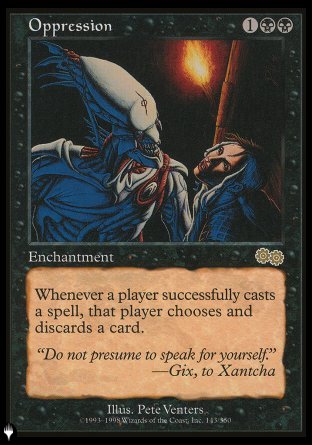 Oppression [The List] | Cards and Coasters CA
