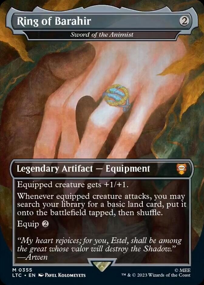 Ring of Barahir - Sword of the Animist [The Lord of the Rings: Tales of Middle-Earth Commander] | Cards and Coasters CA