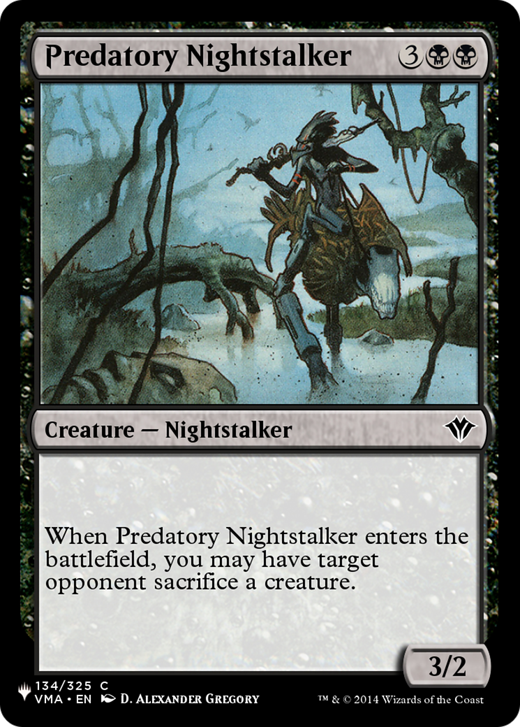 Predatory Nightstalker [The List Reprints] | Cards and Coasters CA