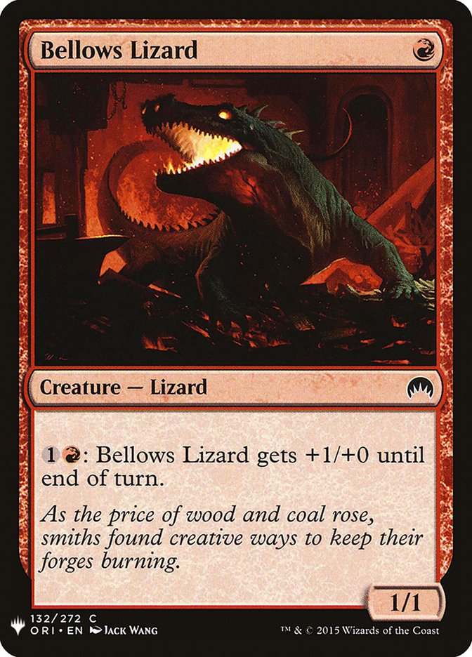 Bellows Lizard [Mystery Booster] | Cards and Coasters CA