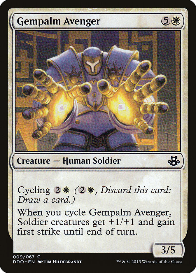Gempalm Avenger [Duel Decks: Elspeth vs. Kiora] | Cards and Coasters CA