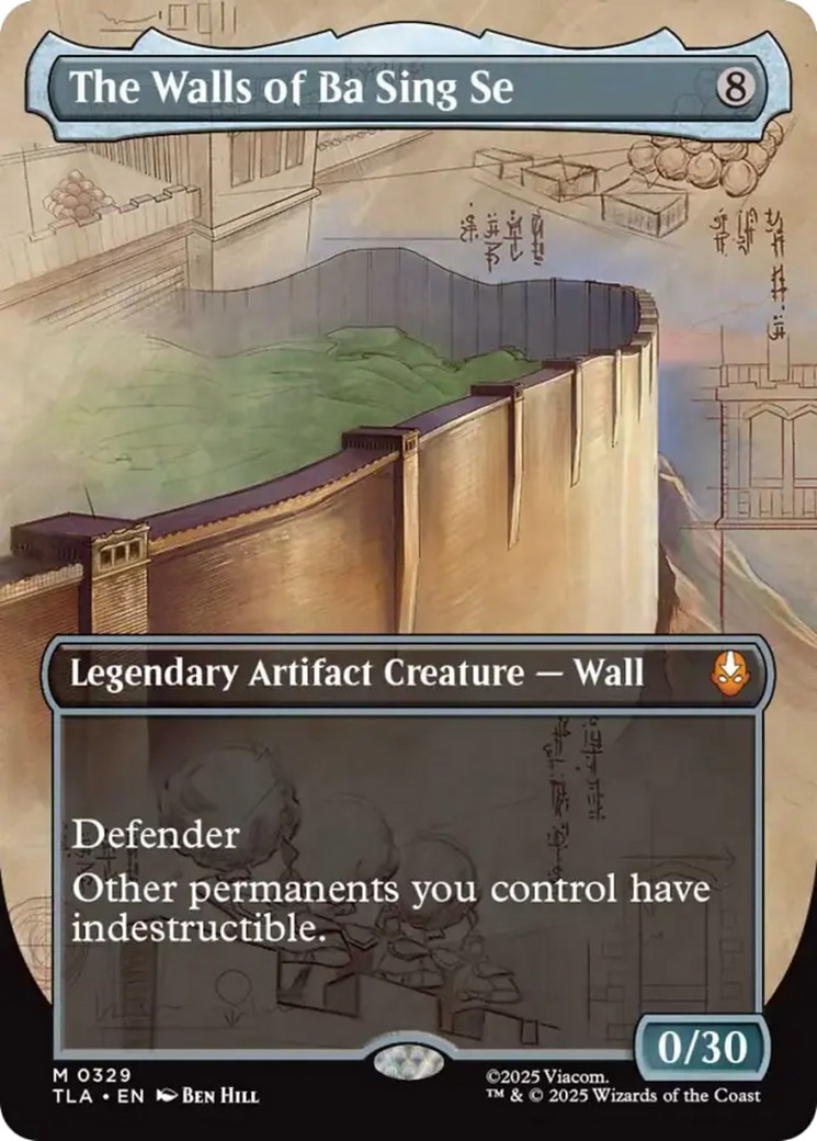 The Walls of Ba Sing Se (Borderless) [Avatar: The Last Airbender] | Cards and Coasters CA