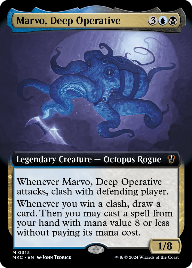 Marvo, Deep Operative (Extended Art) [Murders at Karlov Manor Commander] | Cards and Coasters CA