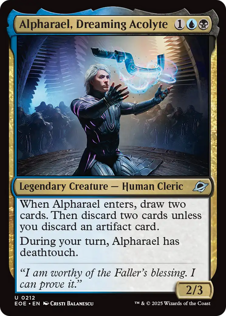 Alpharael, Dreaming Acolyte [Edge of Eternities] | Cards and Coasters CA