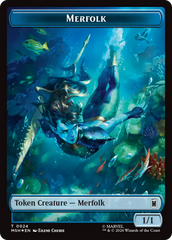 Council of Reeds (024) // Merfolk (024) Double-Sided Token (Surge Foil) [Marvel Super Heroes Commander Tokens] | Cards and Coasters CA