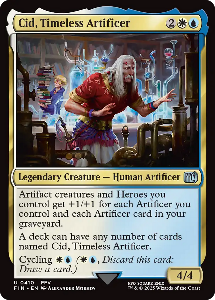 Cid, Timeless Artificer (0410) [FINAL FANTASY] | Cards and Coasters CA