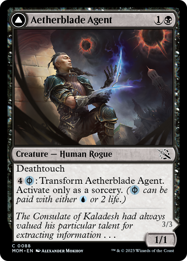 Aetherblade Agent // Gitaxian Mindstinger [March of the Machine] | Cards and Coasters CA