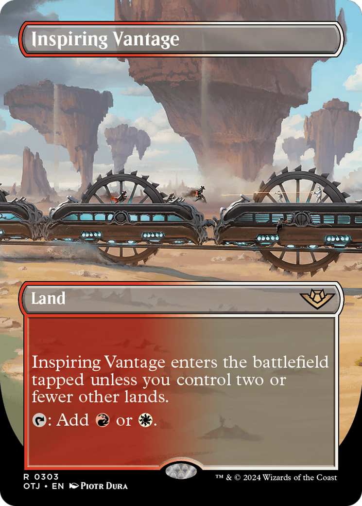 Inspiring Vantage (Borderless) [Outlaws of Thunder Junction] | Cards and Coasters CA