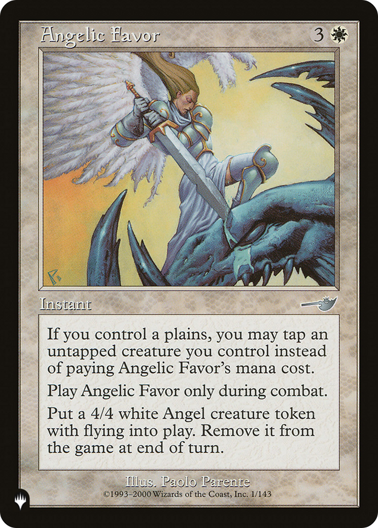 Angelic Favor [The List Reprints] | Cards and Coasters CA