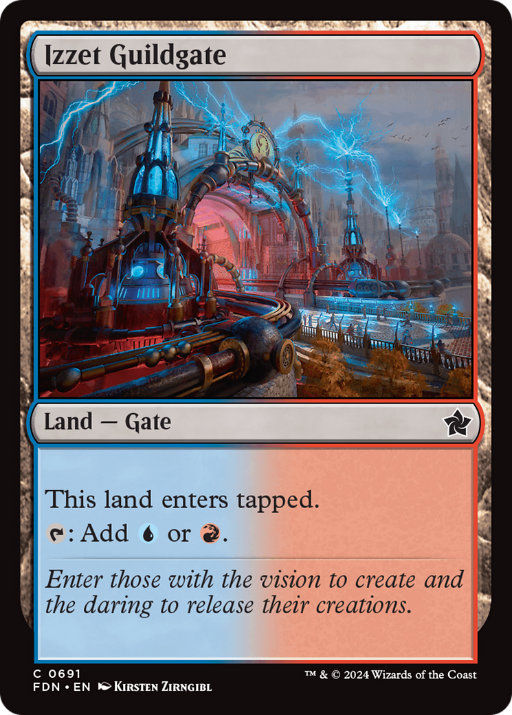 Izzet Guildgate [Foundations] | Cards and Coasters CA